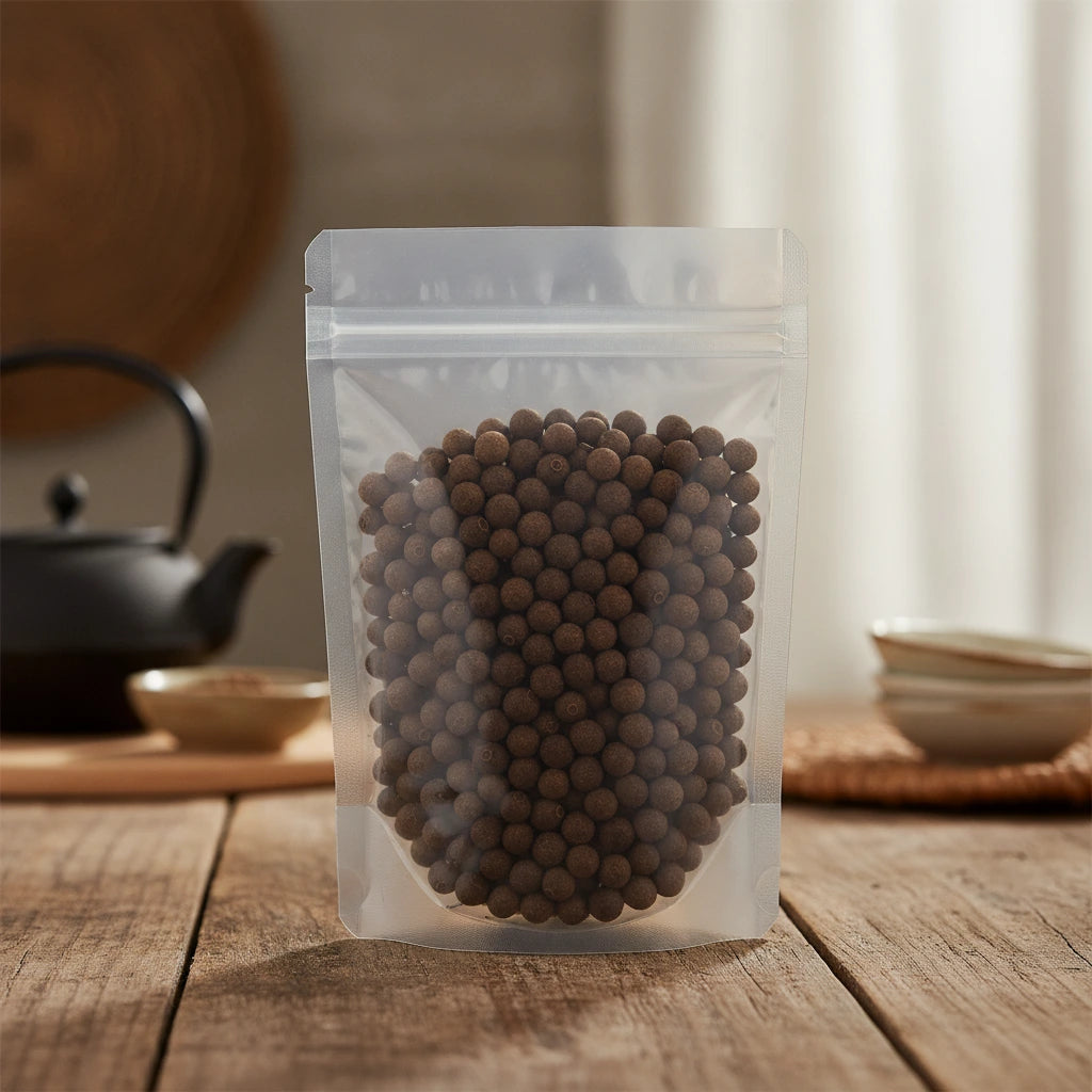 Allspice Whole (Mexican) (Pimento Officinalis) | The herb/berry/powder/fruit that is in the black bowl, i would like it to shown in a plastic stand up resalable bag that is clear.
