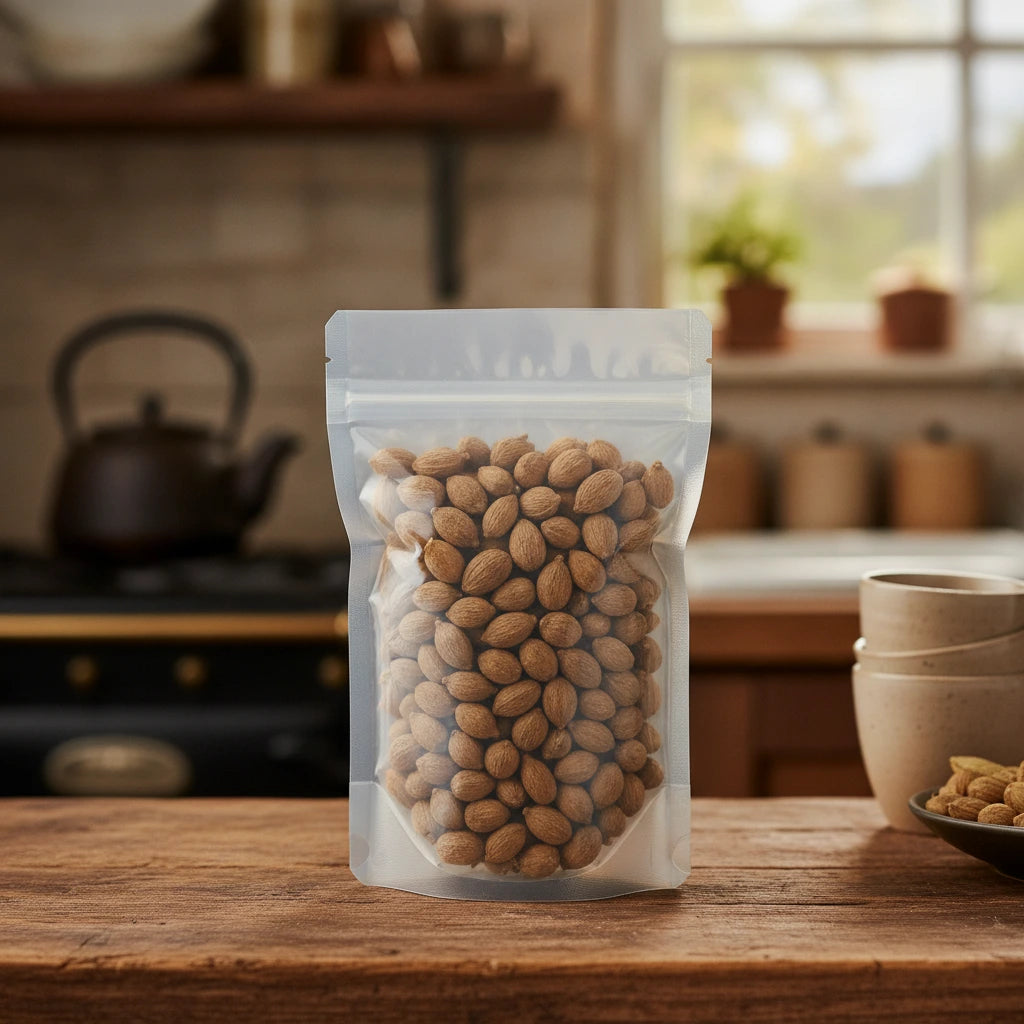 Amomum Fruit Whole (Amomum Villosum) | The herb/berry/powder/fruit/root/bark that is in the black bowl, i would like it to shown in a plastic stand up resalable pouch that is clear.