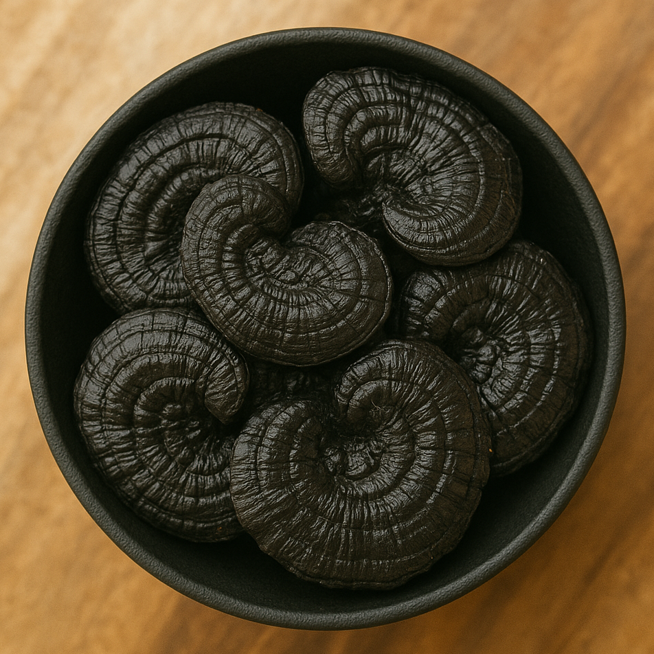 Black Reishi Whole (Ganoderma Lucidum)