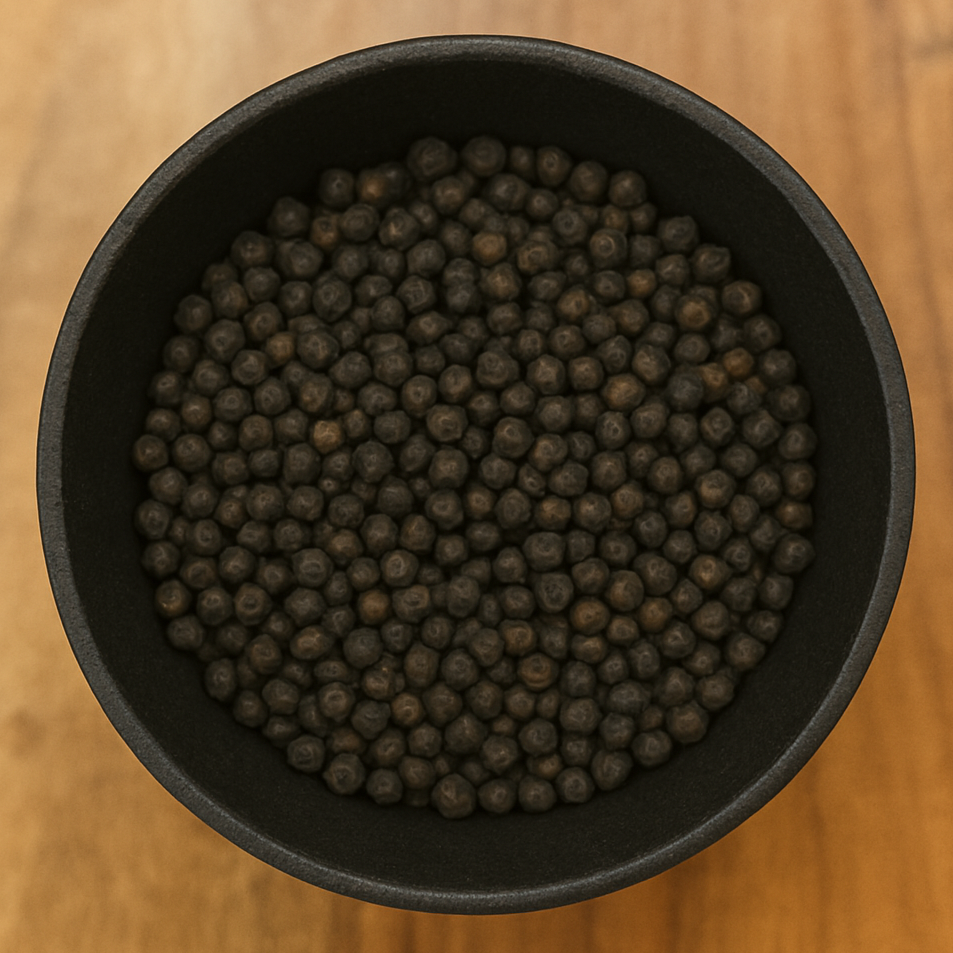Black Tellicherry Peppercorns Whole (Piper Nigrum)