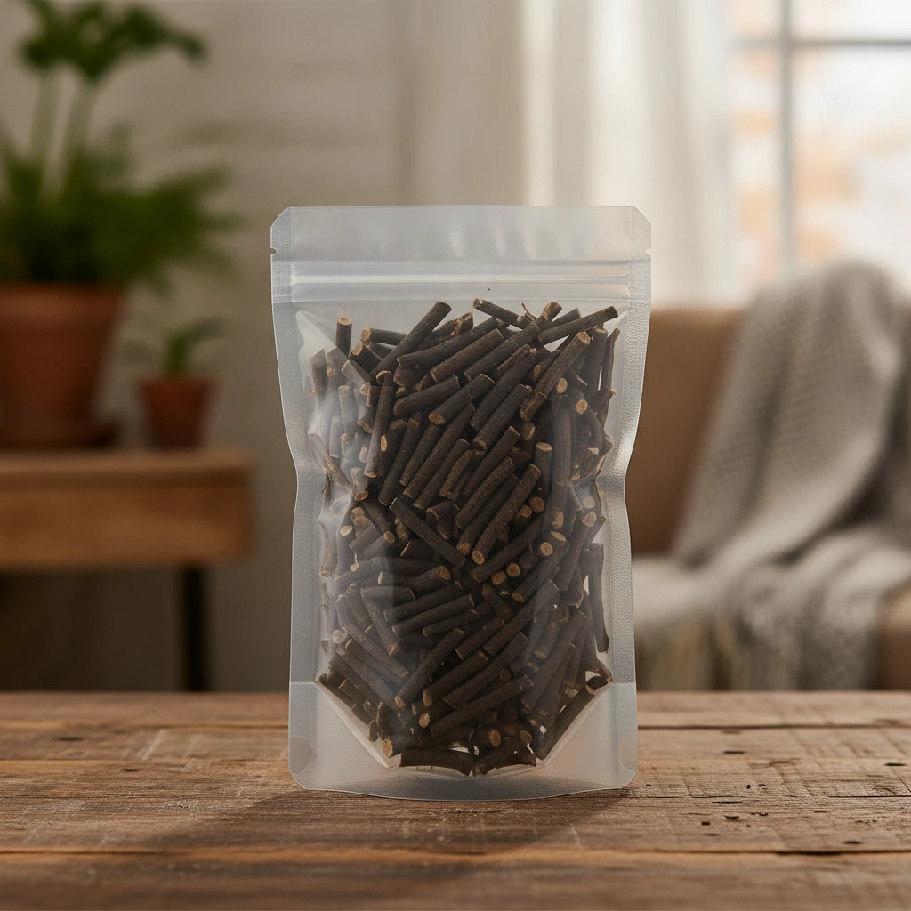 Cat’s Claw Hook Whole (Uncaria Rhynchophylla) | The herb/berry/powder/fruit/root/bark that is in the black bowl, i would like it to shown in a plastic stand up resalable pouch that is clear.