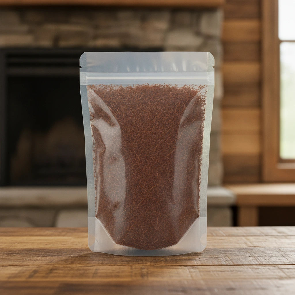 Cornsilk Cut (Zea Mays) | The herb/berry/powder/fruit/root/bark that is in the black bowl, i would like it to shown in a plastic stand up resalable pouch that is clear.