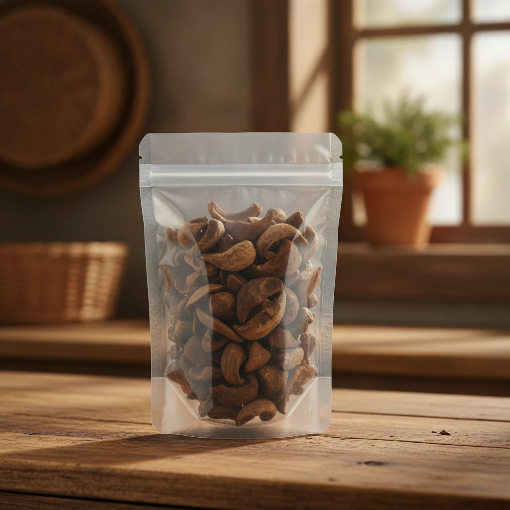 Cowherb Seed Shell Pieces (Vaccaria Hispanica) | The herb/berry/powder/fruit/root/bark that is in the black bowl, i would like it to shown in a plastic stand up resalable pouch that is clear.