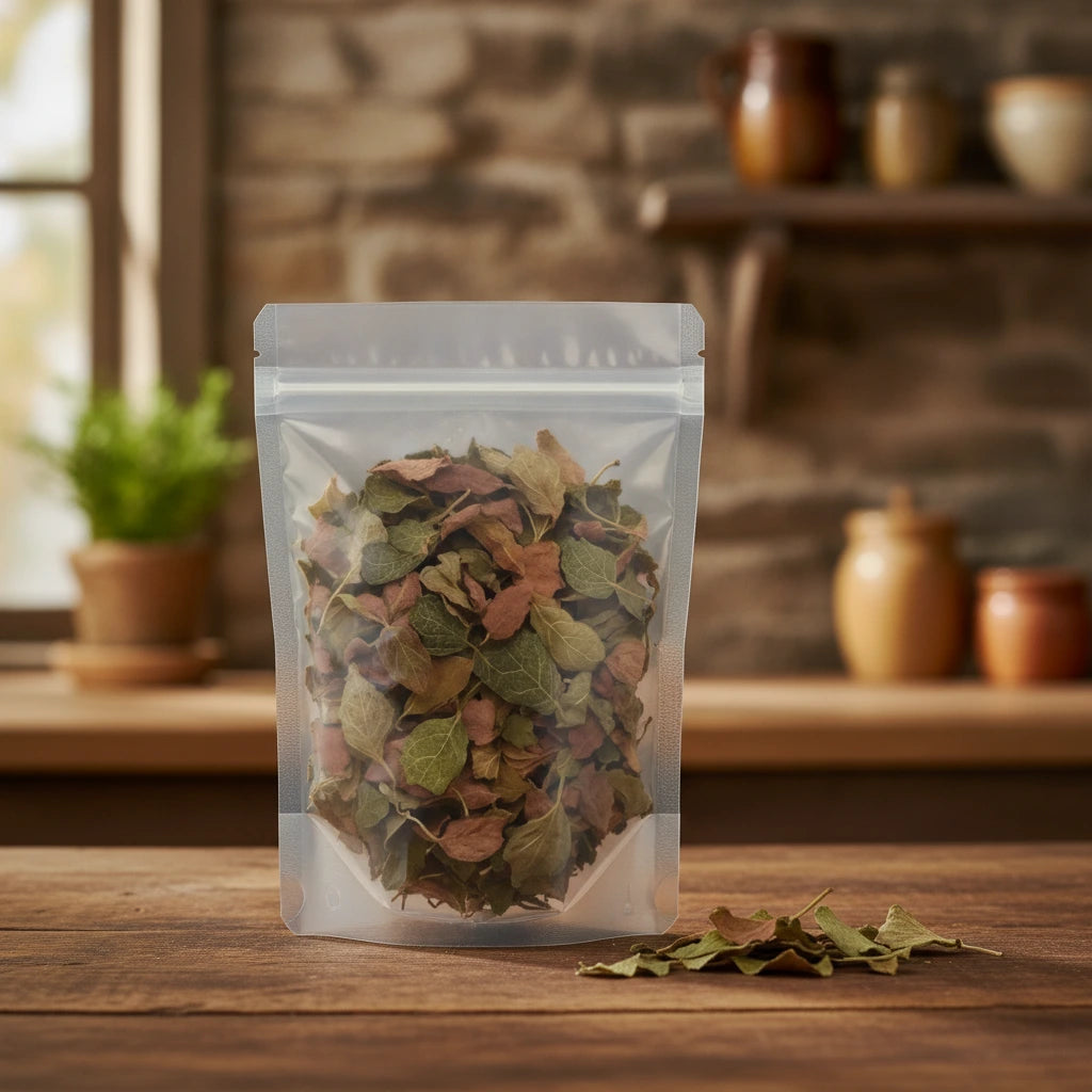 Jewel Orchid Whole (Anoectochilus Roxburghii) | The herb/berry/powder/fruit/root/bark that is in the black bowl, i would like it to shown in a plastic stand up resalable pouch that is clear.