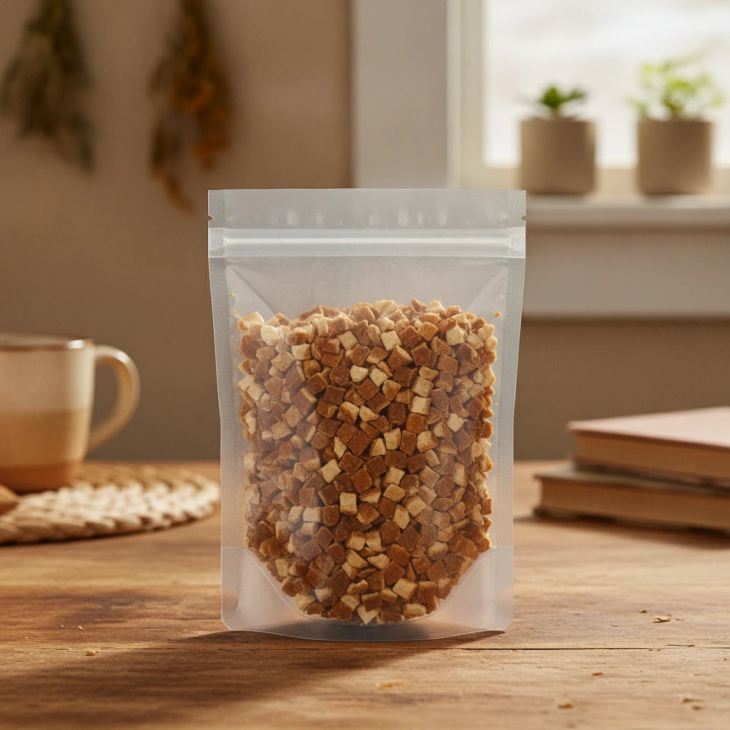 Lemon Peel Cut (Citrus Limon) | The herb/berry/powder/fruit/root/bark that is in the black bowl, i would like it to shown in a plastic stand up resalable pouch that is clear.