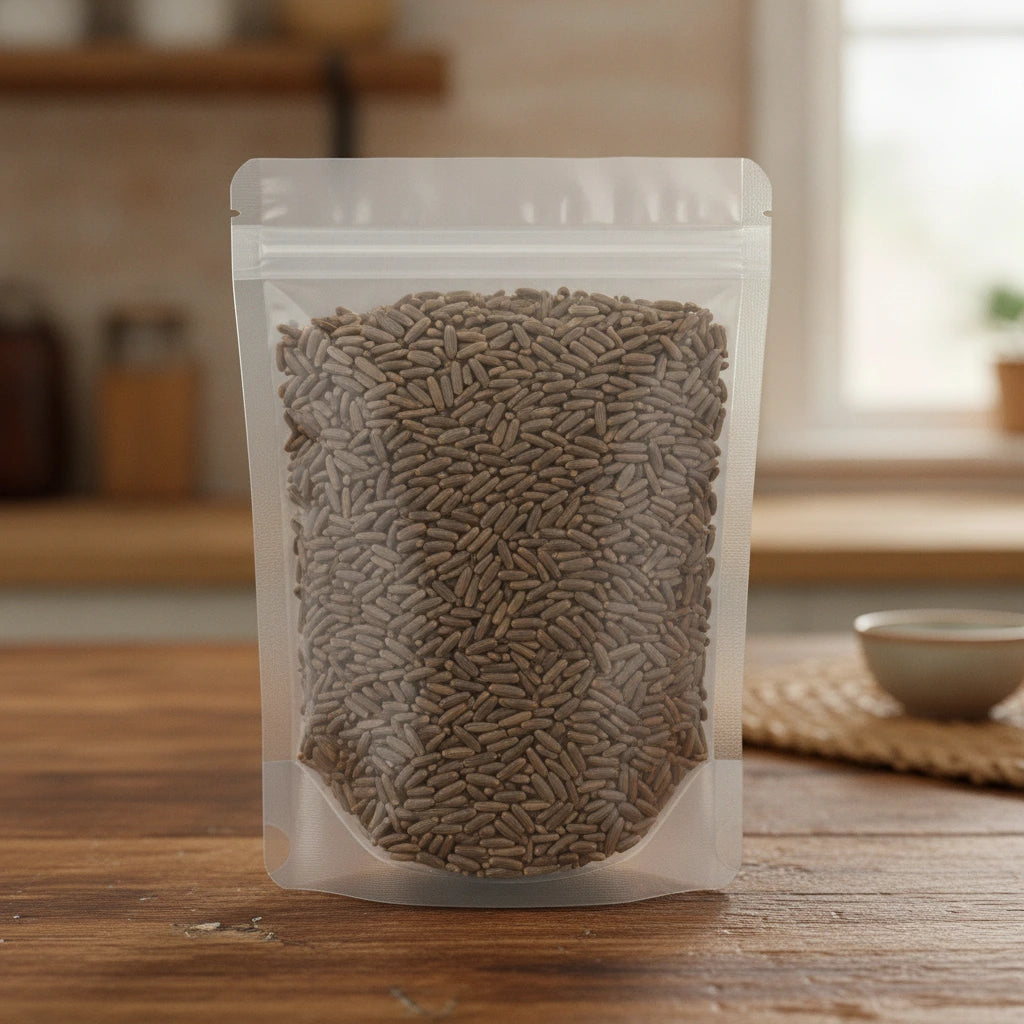 Milk Thistle Seed Whole (Silybum Marianum) | The herb/berry/powder/fruit/root/bark that is in the black bowl, i would like it to shown in a plastic stand up resalable pouch that is clear.