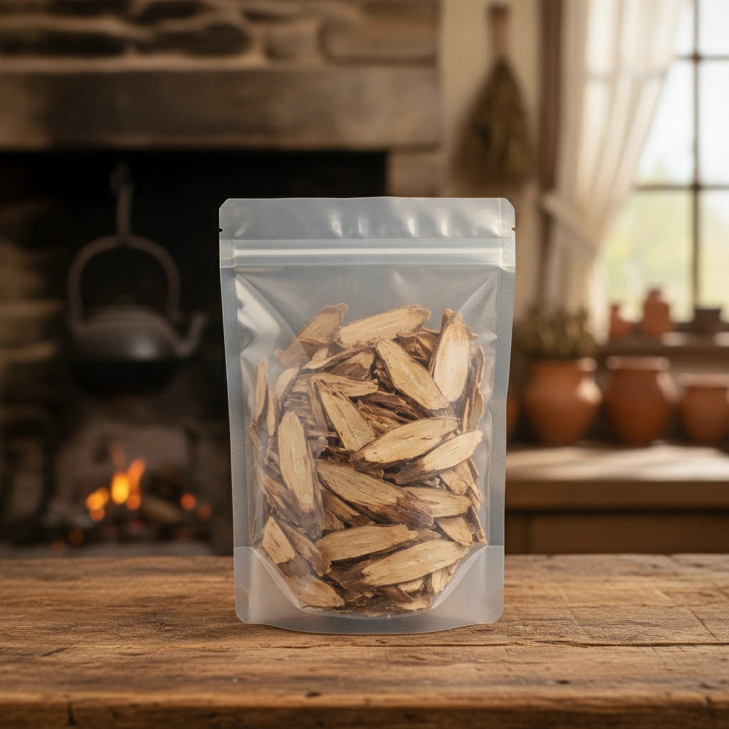 Perilla Stem Slices (Perilla Frutescens) | The herb/berry/powder/fruit/root/bark that is in the black bowl, i would like it to shown in a plastic stand up resalable pouch that is clear.