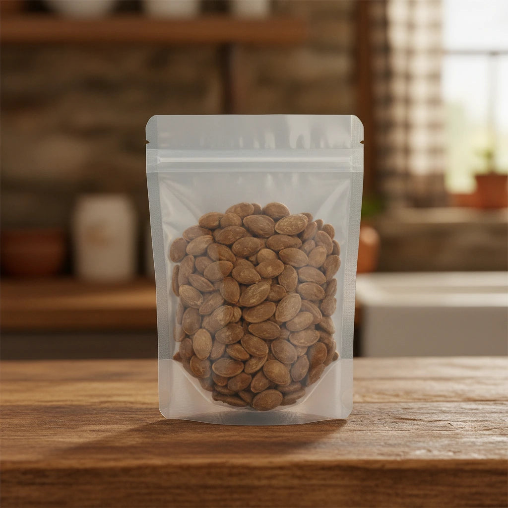 Snakegourd Seed Whole (Trichosanthes Kirilowii) | The herb/berry/powder/fruit/root/bark/seeds that is in the black bowl, i would like it to shown in a plastic stand up resalable pouch that is clear.