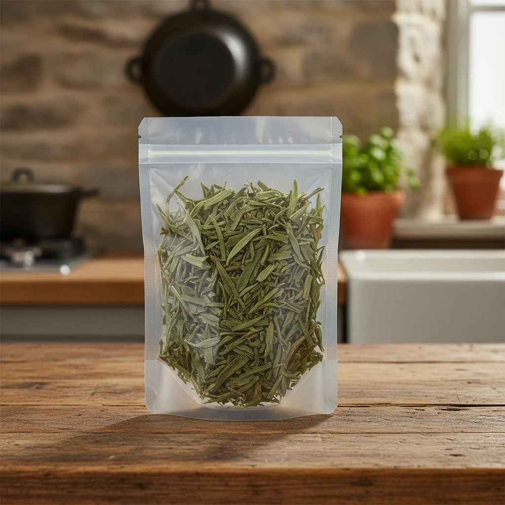 Spider Brake Fern Whole (Pteris Multifida) | The herb/berry/powder/fruit/root/bark that is in the black bowl, i would like it to shown in a plastic stand up resalable pouch that is clear.