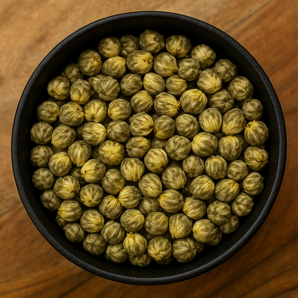 Yellow Chrysanthemum Flower Buds Whole (Chrysanthemum Morifolium)