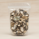 Abalone Shell Pieces (Haliotis Diversicolor) | The herb that is in the black bowl, i would like it to shown in a plastic stand up resalable bag that is clear