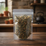 Adenosma Glutinosum Herb Whole (Adenosma Glutinosum) | The herb/berry/powder/fruit/root/bark that is in the black bowl, i would like it to shown in a plastic stand up resalable pouch that is clear.