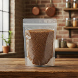 Amber Granules (Succinum) | The herb/berry/powder/fruit/root/bark that is in the black bowl, i would like it to shown in a plastic stand up resalable pouch that is clear.