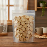 American Ginseng Root Slice (Panax Quinquefolius) | The herb/berry/powder/fruit/root/bark that is in the black bowl, i would like it to shown in a plastic stand up resalable pouch that is clear.