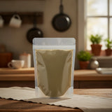 Amla Berry Powder (Phyllanthus Emblica) | The herb/berry/powder/fruit/root/bark that is in the black bowl, i would like it to shown in a plastic stand up resalable pouch that is clear.