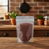 Annatto Seed Whole (Bixa Orellana) | The herb/berry/powder/fruit/root/bark/seeds that is in the black bowl, i would like it to shown in a plastic stand up resalable pouch that is clear.