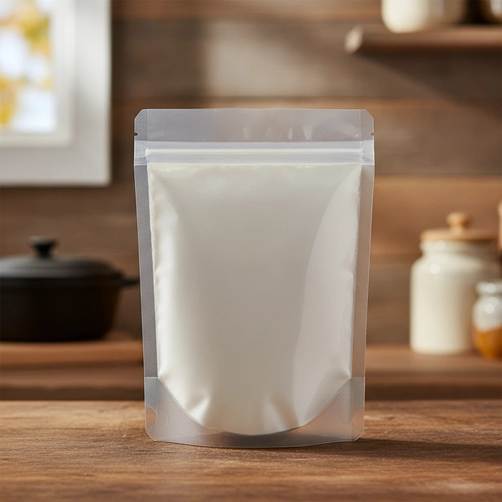 Apple Cider Vinegar Powder (Malus Domestica) | The herb/berry/powder/fruit/root/bark that is in the black bowl, i would like it to shown in a plastic stand up resalable pouch that is clear.