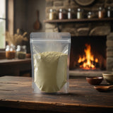 Artichoke Leaf Powder (Cynara Scolymus) | The herb/berry/powder/fruit/root/bark that is in the black bowl, i would like it to shown in a plastic stand up resalable pouch that is clear.