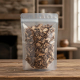 Ash Tree Bark Pieces (Fraxinus Rhynchophylla) | The herb/berry/powder/fruit/root/bark that is in the black bowl, i would like it to shown in a plastic stand up resalable pouch that is clear.