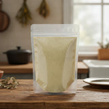 Asparagus Extract Powder (Asparagus Officinalis) | The herb/berry/powder/fruit/root/bark that is in the black bowl, i would like it to shown in a plastic stand up resalable pouch that is clear.
