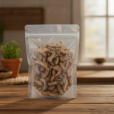 Atractylodis Rhizome Pieces (Atractylodes Lancea) | The herb/berry/powder/fruit/root/bark that is in the black bowl, i would like it to shown in a plastic stand up resalable pouch that is clear.
