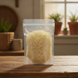 Bamboo Shredded (Bambusa Tuldoides) | The herb/berry/powder/fruit/root/bark that is in the black bowl, i would like it to shown in a plastic stand up resalable pouch that is clear.