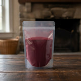 Beet Root Powder (Beta Vulgaris) | The herb/berry/powder/fruit/root/bark that is in the black bowl, i would like it to shown in a plastic stand up resalable pouch that is clear.