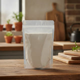 Bentonite Clay Powder (Hydrous Silicate of Alumina) | The herb/berry/powder/fruit/root/bark that is in the black bowl, i would like it to shown in a plastic stand up resalable pouch that is clear.