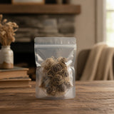 Beth Root Whole (Trillium Pendulum) | The herb/berry/powder/fruit/root/bark that is in the black bowl, i would like it to shown in a plastic stand up resalable pouch that is clear.