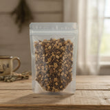 Black Cohosh Root Cut (Cimicifuga Racemosa) | The herb/berry/powder/fruit/root/bark that is in the black bowl, i would like it to shown in a plastic stand up resalable pouch that is clear.