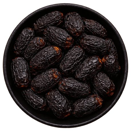 Black Dates Whole (Smoked) (Ziziphus Jujuba) (Background Removed)