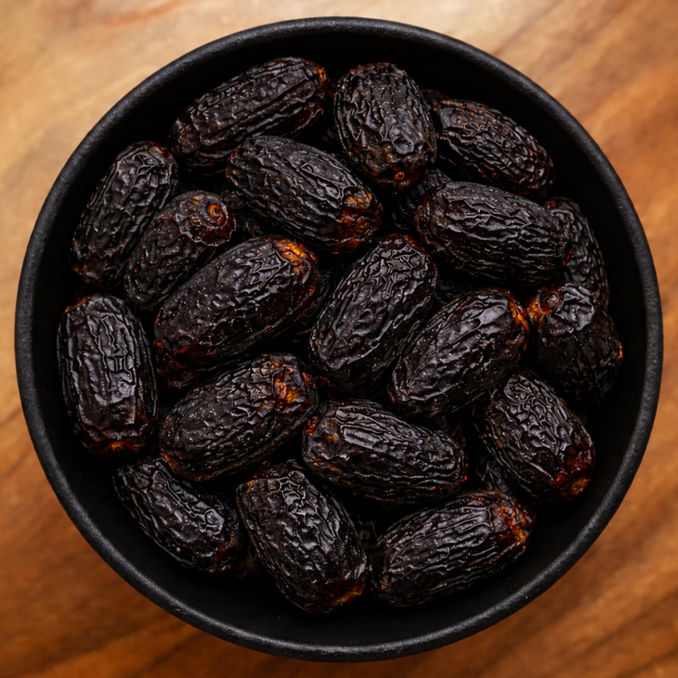 Black Dates Whole (Smoked) (Ziziphus Jujuba)