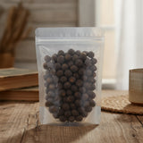 Black Lotus Seed Whole (Caesalpinia Minax Hance) | The herb/berry/powder/fruit/root/bark/seeds that is in the black bowl, i would like it to shown in a plastic stand up resalable pouch that is clear.