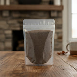 Black Peppercorn Fine Ground 30 Mesh (Piper Nigrum) | The herb/berry/powder/fruit/root/bark that is in the black bowl, i would like it to shown in a plastic stand up resalable pouch that is clear.