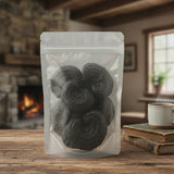 Black Reishi Whole (Ganoderma Lucidum) | The herb/berry/powder/fruit/root/bark that is in the black bowl, i would like it to shown in a plastic stand up resalable pouch that is clear.