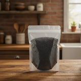 Black Rice Whole (Oryza Sativa) | The herb/berry/powder/fruit/root/bark that is in the black bowl, i would like it to shown in a plastic stand up resalable pouch that is clear.