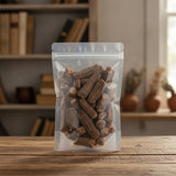Black Sarsaparilla Root Pieces (Smilax Aristolochiifolia) | The herb/berry/powder/fruit/root/bark that is in the black bowl, i would like it to shown in a plastic stand up resalable pouch that is clear.