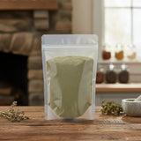 Blue Sage Powder (Salvia Azurea) | The herb/berry/powder/fruit/root/bark that is in the black bowl, i would like it to shown in a plastic stand up resalable pouch that is clear.
