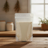 Bovine Colostrum Powder (Bos Taurus) | The herb/berry/powder/fruit/root/bark that is in the black bowl, i would like it to shown in a plastic stand up resalable pouch that is clear.