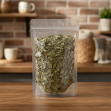 Bugleweed Herb Cut (Lycopus Lucidus) | The herb/berry/powder/fruit/root/bark that is in the black bowl, i would like it to shown in a plastic stand up resalable pouch that is clear.
