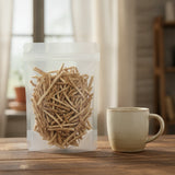 Bupleurum Root Pieces (Bupleurum Scorzonerifolium) | The herb/berry/powder/fruit/root/bark that is in the black bowl, i would like it to shown in a plastic stand up resalable pouch that is clear.
