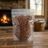 Bush Cherry Seeds Whole (Prunus Japonica) | The herb/berry/powder/fruit/root/bark that is in the black bowl, i would like it to shown in a plastic stand up resalable pouch that is clear.