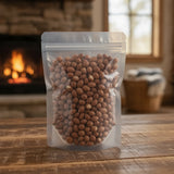 Bush Cherry Seeds Whole (Prunus Japonica) | The herb/berry/powder/fruit/root/bark that is in the black bowl, i would like it to shown in a plastic stand up resalable pouch that is clear.
