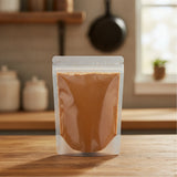 Cajun Spice Blend Powder | The herb/berry/powder/fruit/root/bark that is in the black bowl, i would like it to shown in a plastic stand up resalable pouch that is clear.