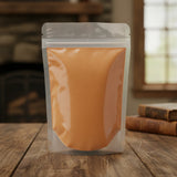 Carrot Powder (Daucus Carota) | The herb/berry/powder/fruit/root/bark that is in the black bowl, i would like it to shown in a plastic stand up resalable pouch that is clear.