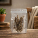 Catnip Flower Buds Whole (Nepeta Cataria) | The herb/berry/powder/fruit/root/bark that is in the black bowl, i would like it to shown in a plastic stand up resalable pouch that is clear.