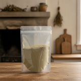 Catnip Leaf & Flower Powder (Nepeta Cataria) | The herb/berry/powder/fruit/root/bark that is in the black bowl, i would like it to shown in a plastic stand up resalable pouch that is clear.