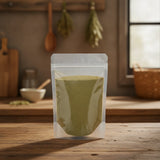 Celery Seed Powder (Apium Graveolens) | The herb/berry/powder/fruit/root/bark that is in the black bowl, i would like it to shown in a plastic stand up resalable pouch that is clear.