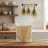 Chamomile Flowers Powder (Matricaria Camomilla) | The herb/berry/powder/fruit/root/bark that is in the black bowl, i would like it to shown in a plastic stand up resalable pouch that is clear.