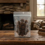 Chestnut Husk Whole (Castanea Mollissima) | The herb/berry/powder/fruit/root/bark that is in the black bowl, i would like it to shown in a plastic stand up resalable pouch that is clear.